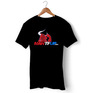 MANTFUP Men's Black T Shirt