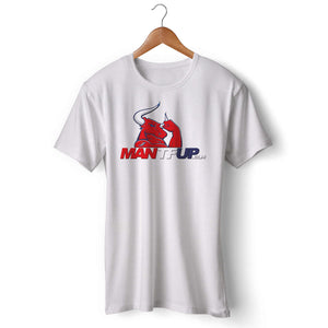 MANTFUP Men's White T shirt
